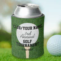 Custom Can Cooler: Golf Par Tee - Golf Party Favor Can Cozy