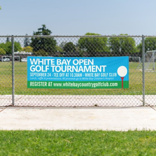 Golf tournament golfing simple graphic event  banner