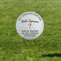 Golf Tournament Hole Sponsor - Charity - Course