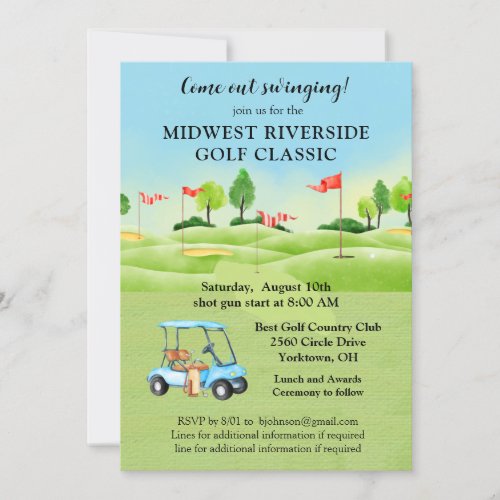 Golf Tournament Invitation