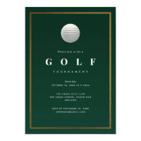 Golf Tournament Invitation
