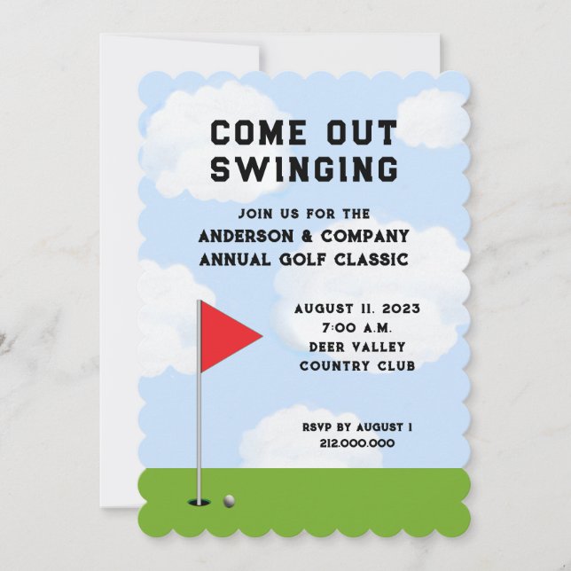 Golf Tournament Invitation (Front)