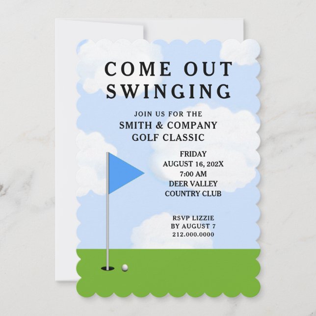 Golf Tournament Invitation (Front)