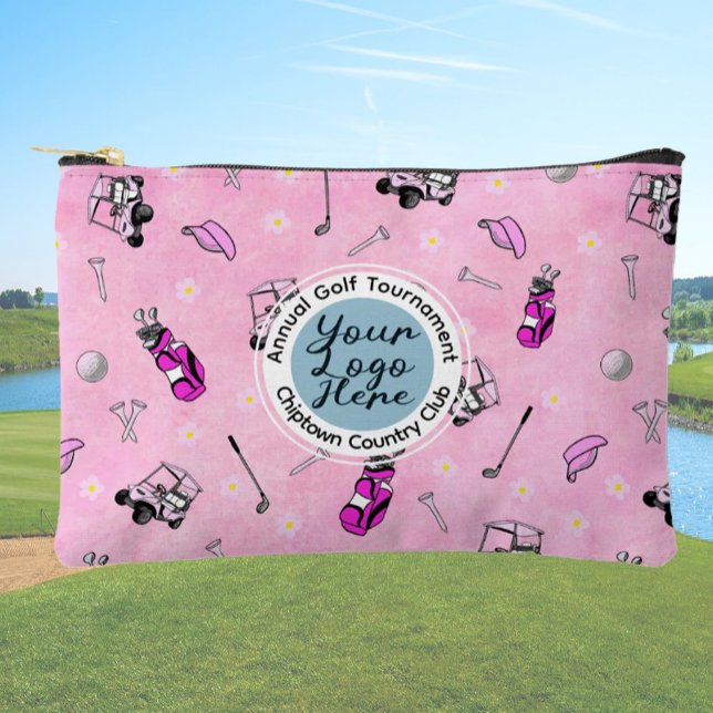 Golf tournament or event custom logo personalized  accessory pouch (Creator Uploaded)