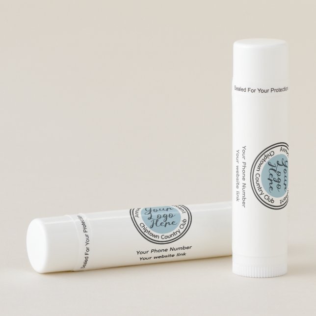 Golf tournament or event custom logo personalized  lip balm (Front)