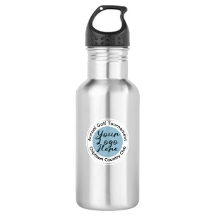 Golf tournament or event custom logo personalized stainless steel water bottle