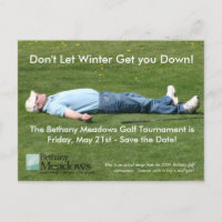 Golf Tournament Save the Date Card