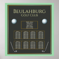 Golf Tournament 🏌 Seating chart 
