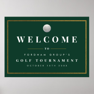 Golf Tournament Welcome Sign 