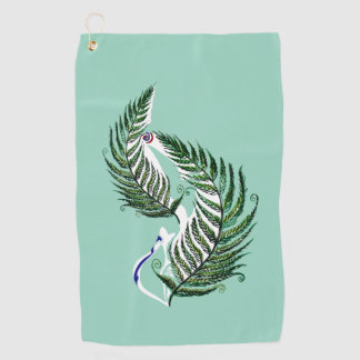 Golf Towel Aotearoa NZ Country Fern Design