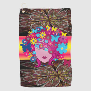 Golf Towel Floral