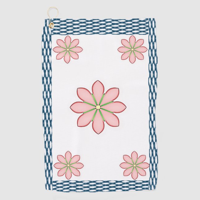 Golf Towel Floral (Front)