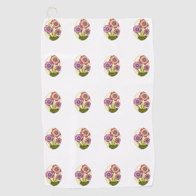 Golf Towel Floral (Front)