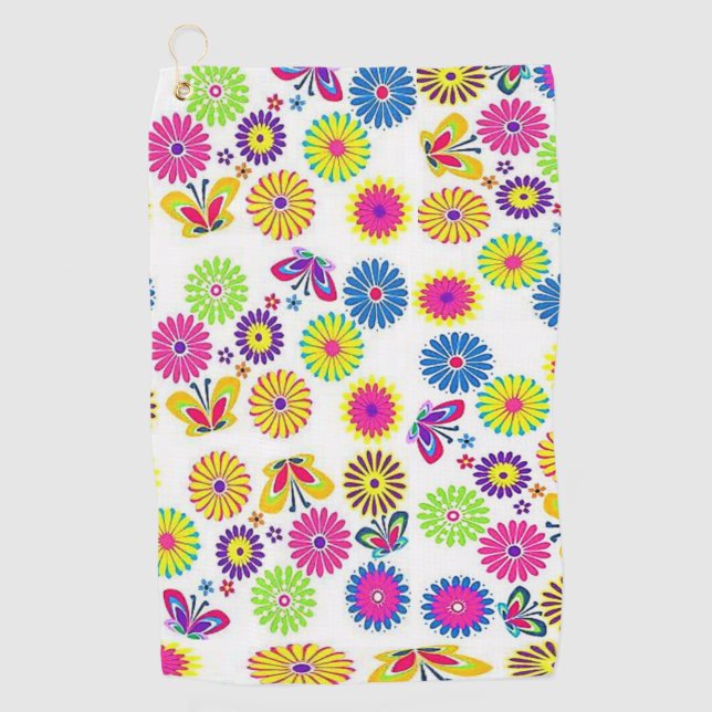 Golf Towel Floral (Front)