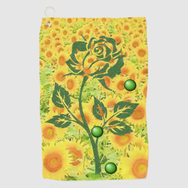 Golf Towel Floral (Front)
