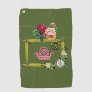 Golf Towel Floral