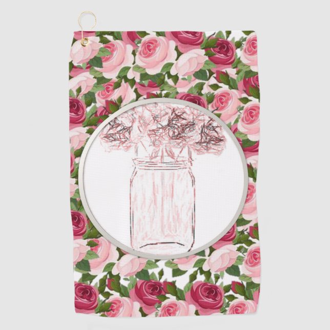 Golf Towel Floral (Front)