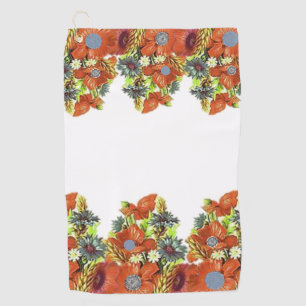 Golf Towel Floral
