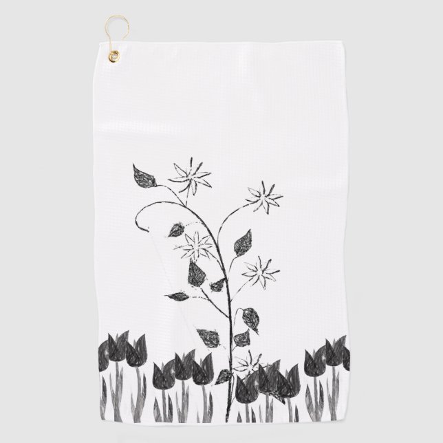 Golf Towel Floral (Front)
