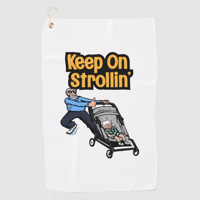 Golf Towel for Cool Grandpa (Front)