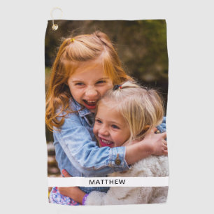 Golf Towel Photo & Name Template
