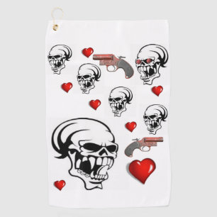 Golf Towel Skull
