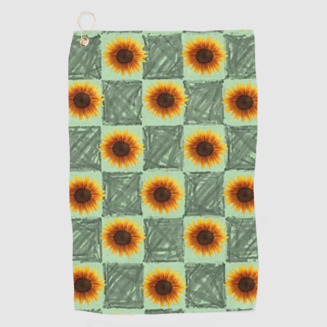 Golf Towel Sunflower (Front)