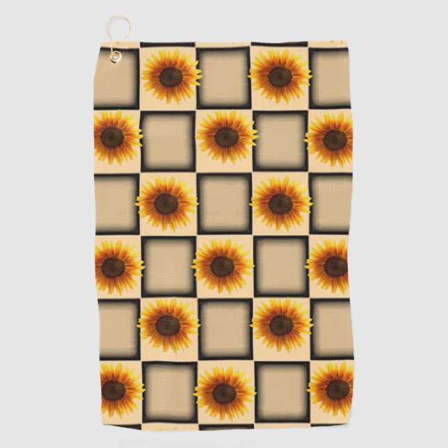 Golf Towel Sunflower (Front)