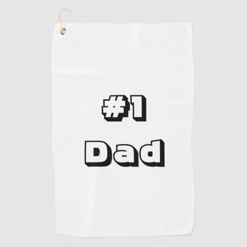 Golf Towel White Golf Towel 1 Dad