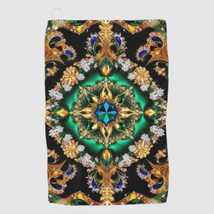 Golf Towel with Brazilian Colors