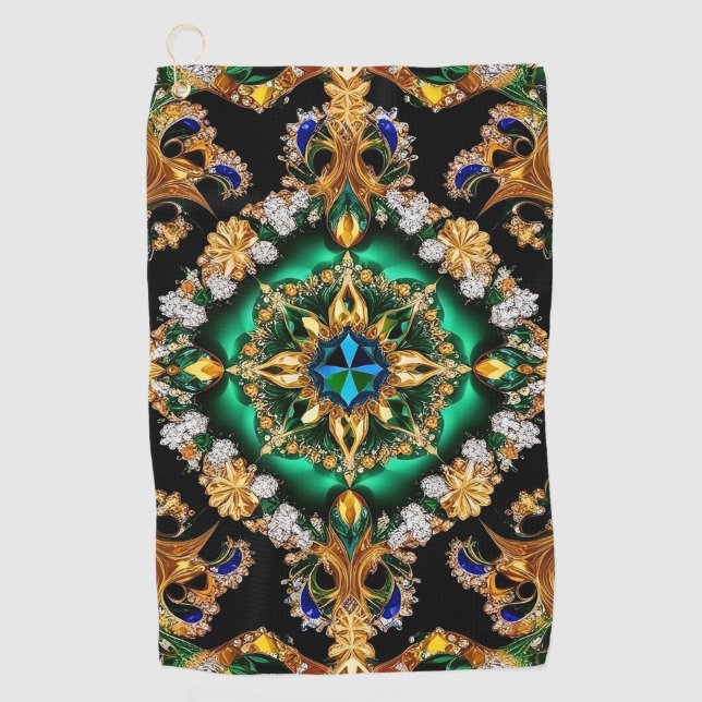 Golf Towel with Brazilian Colors (Front)