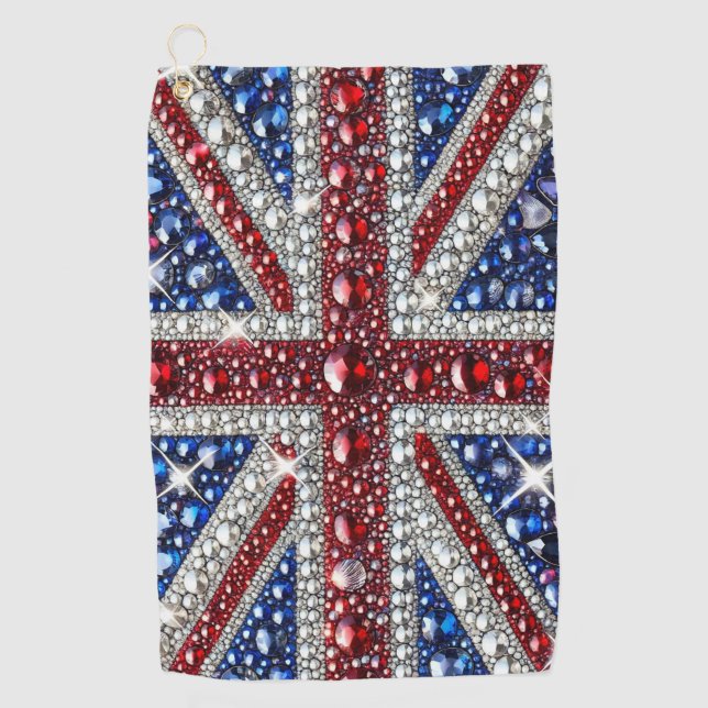 Golf Towel with British Colors (Front)