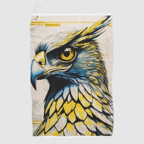 Golf Towel with eagle pic
