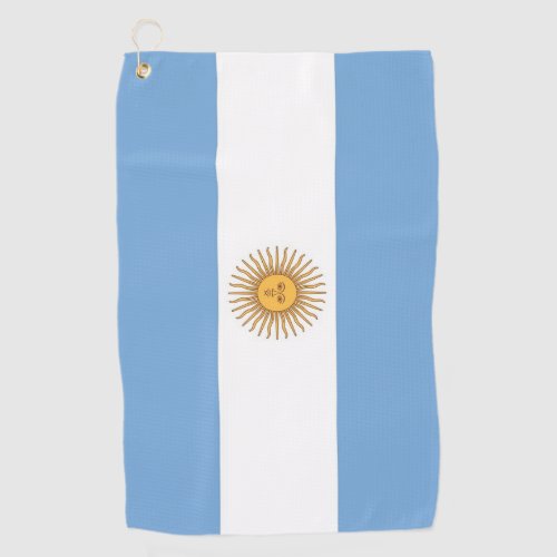 Golf Towel with flag of Argentina
