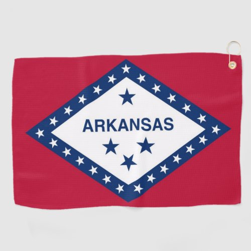 Golf Towel with flag of Arkansas USA