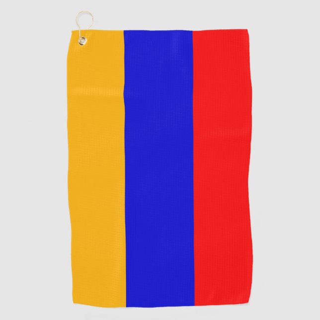 Golf Towel with flag of Armenia (Front)