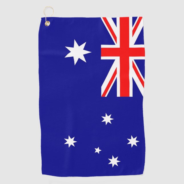 Golf Towel with flag of Australia (Front)