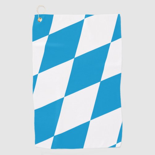 Golf Towel with flag of Bavaria Germany