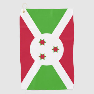 Golf Towel with flag of Burundi
