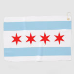 Golf Towel With Flag Of Chicago,illinois, Usa at Zazzle