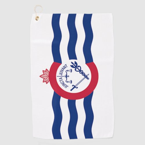 Golf Towel with flag of Cincinnati City USA