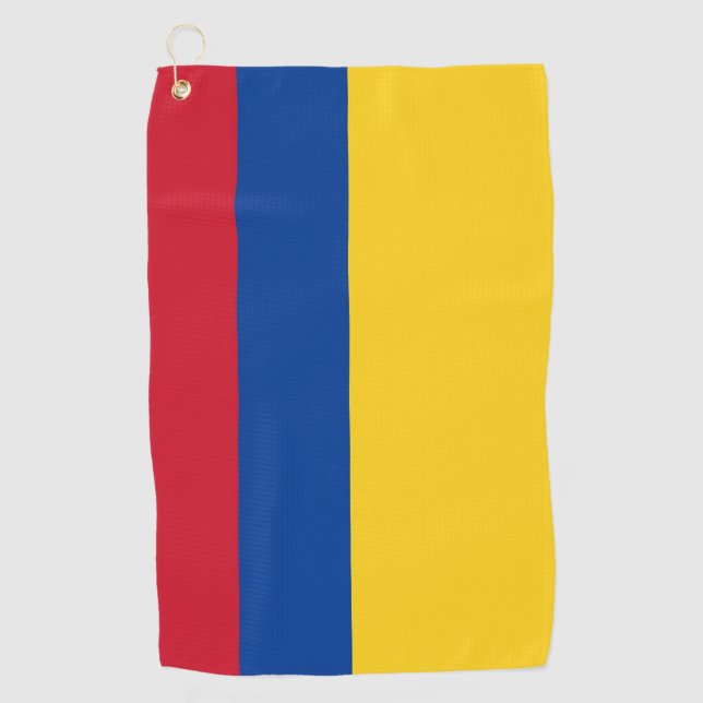 Golf Towel with flag of Colombia (Front)