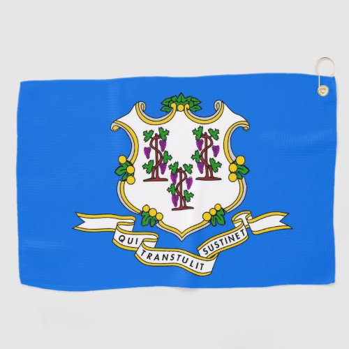 Golf Towel with flag of Connecticut USA
