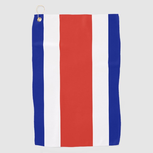 Golf Towel with flag of Costa Rica (Front)