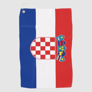 Golf Towel With Flag Of Croatia by AllFlags at Zazzle