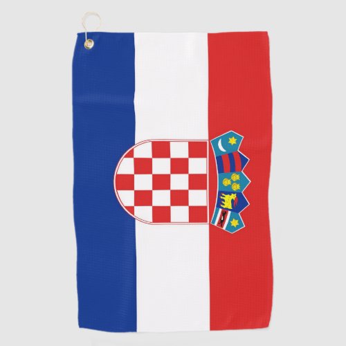 Golf Towel with flag of Croatia