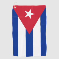 Golf Towel with flag of Cuba