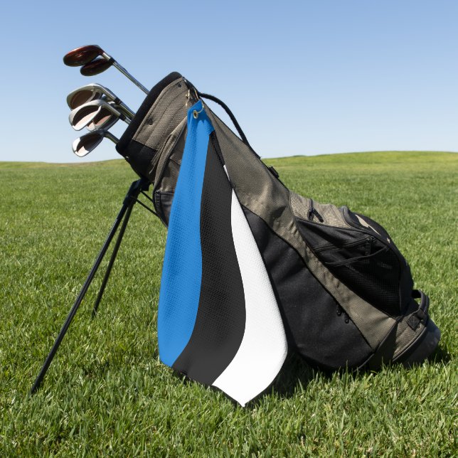 Golf Towel with flag of Estonia (Green)