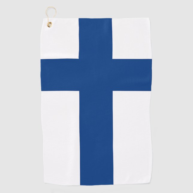 Golf Towel with flag of Finland (Front)
