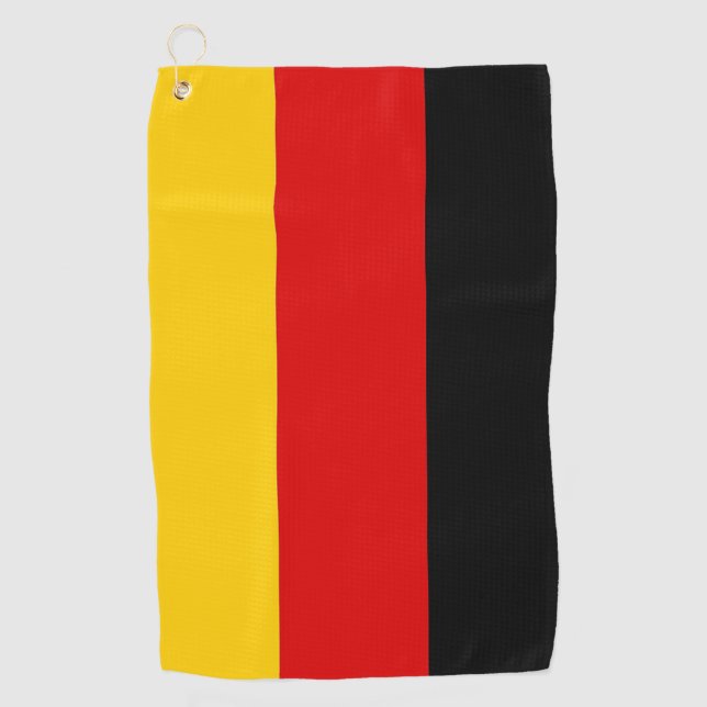 Golf Towel with flag of Germany (Front)